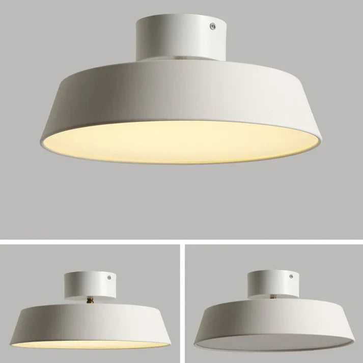 Okrągła lampa sufitowa z trójkolorowym oświetleniem LED
