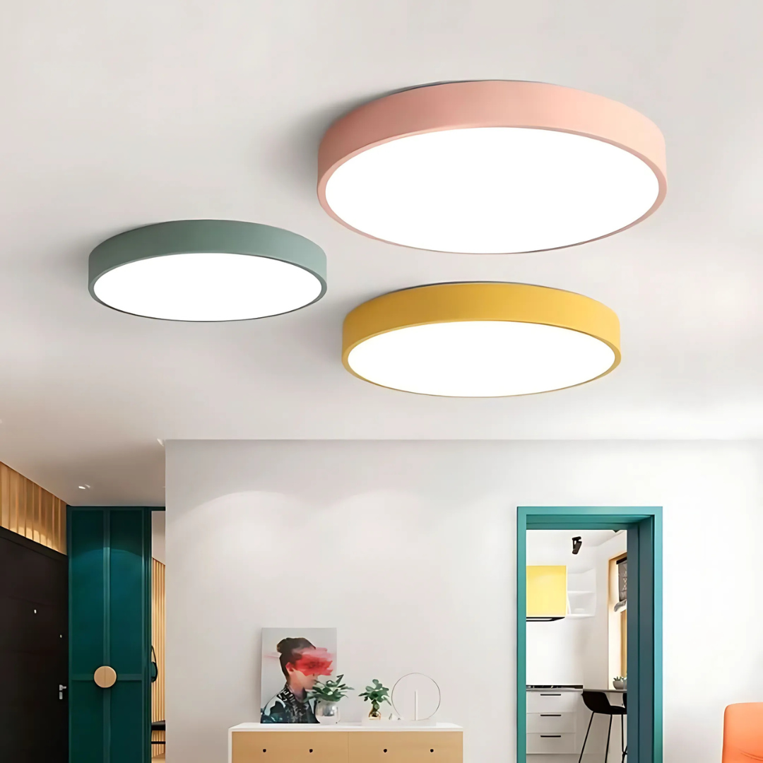Drewniana Lampa Sufitowa LED – Minimalistyczny Styl Skandynawski