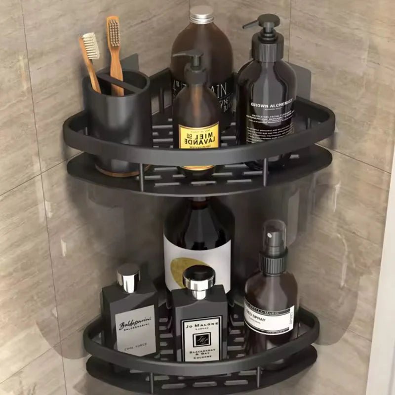 Aluminiowa Półka Prysznicowa na Klej - Srebrna