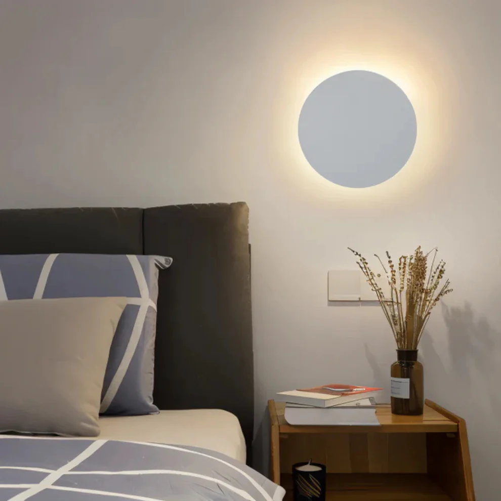 Okrągła Lampa Ścienna LED – Nowoczesne i Minimalistyczne Oświetlenie do Wnętrz