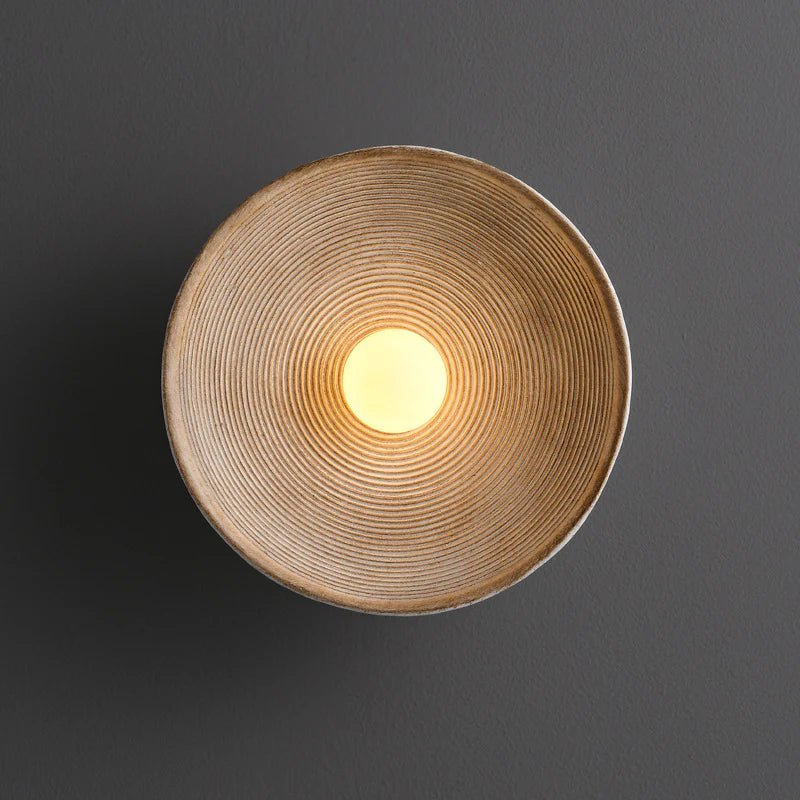 Kinkiet z Drewna (Japoński Design) - ∅ 20 cm