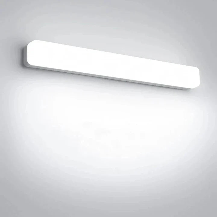 Lampa nad lustro o nowoczesnym montażu ściennym - Zimna biel