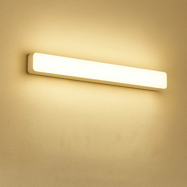 Lampa nad lustro o nowoczesnym montażu ściennym - Ciepła biel