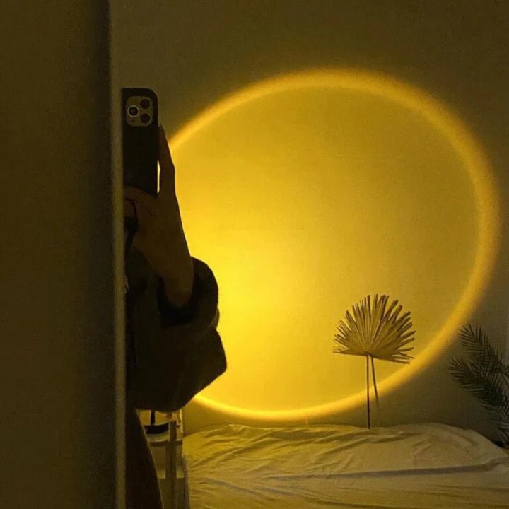 Lampa projekcyjna zachód słońca -