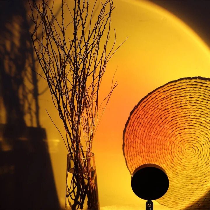 Lampa projekcyjna zachód słońca -