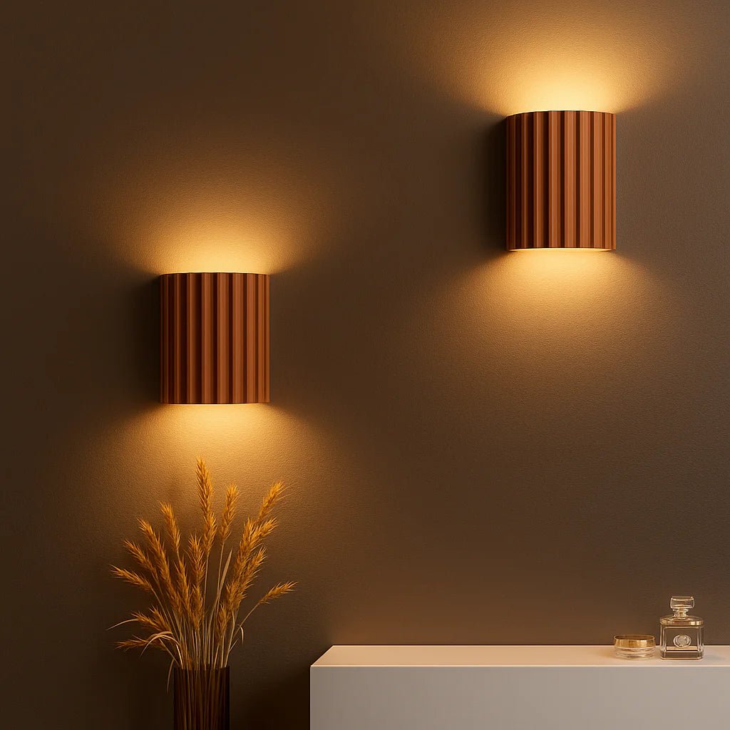 Lampa Ścienna LED z Żywicy - Zielony