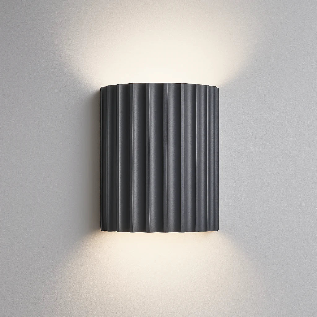 Lampa Ścienna LED z Żywicy - Szary