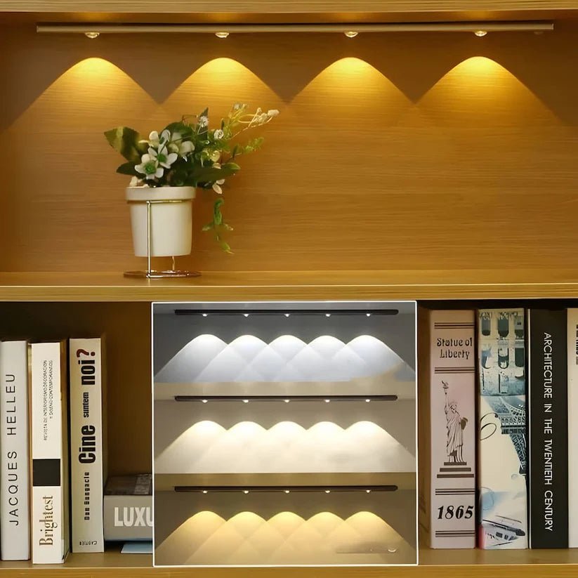 Lampa Ścienna z Czujnikiem Ruchu - Srebrny