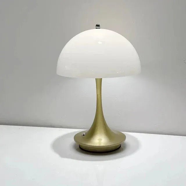 Lampa stołowa bezprzewodowa – oświetlenie bez kabla - Złoty