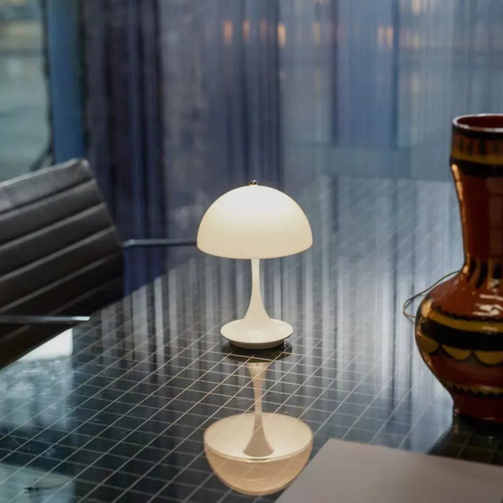 Lampa stołowa bezprzewodowa – oświetlenie bez kabla - Intensywny pomarańczowy