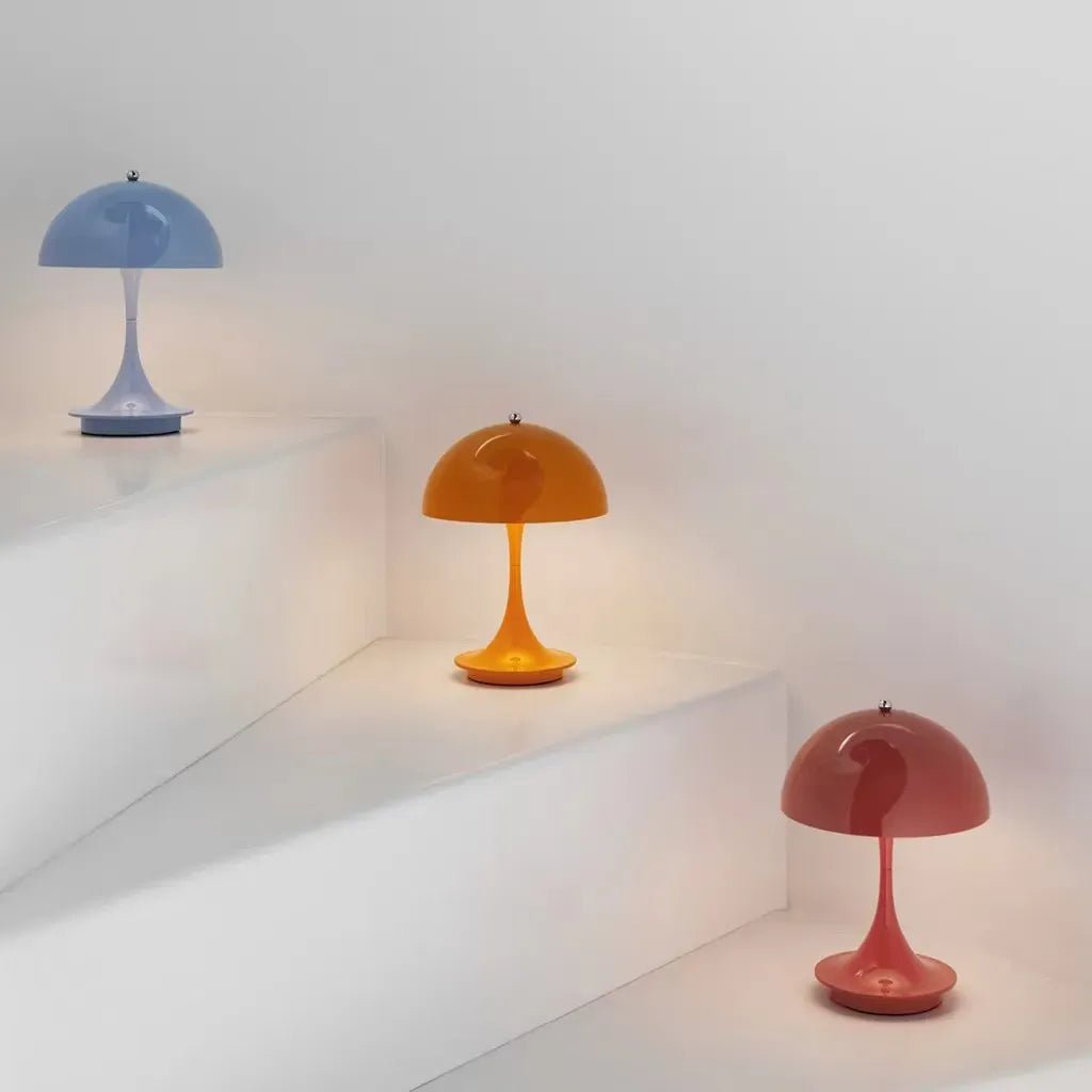 Lampa stołowa bezprzewodowa – oświetlenie bez kabla - Intensywny pomarańczowy