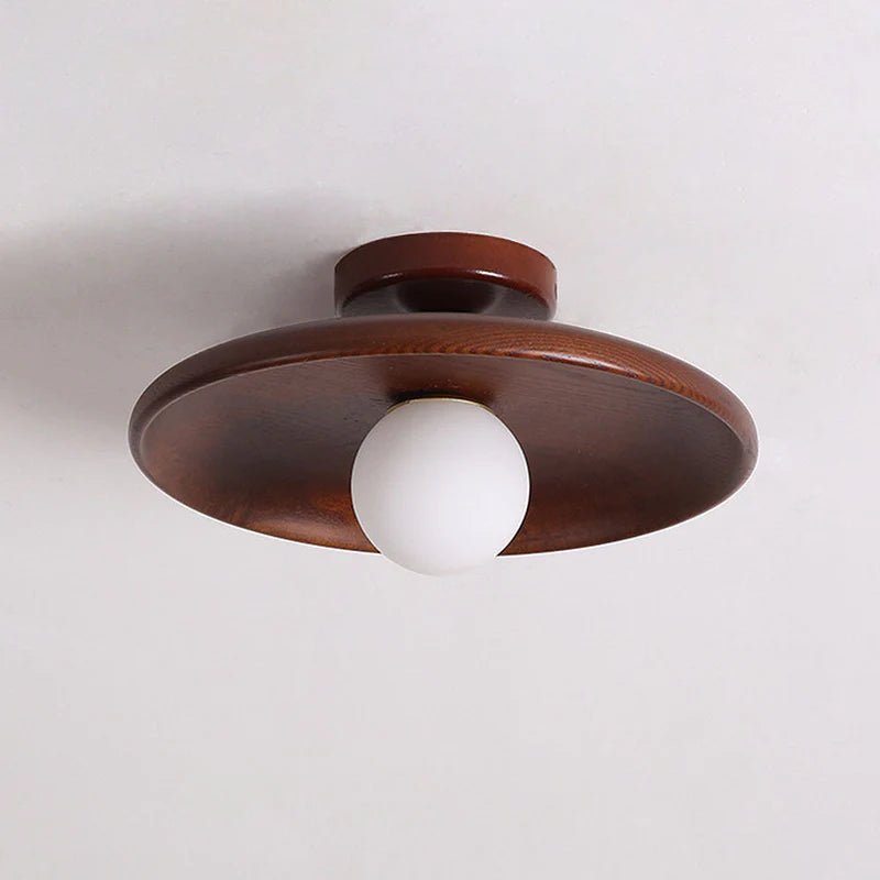 Lampa sufitowa drewno - Kolor orzechowy