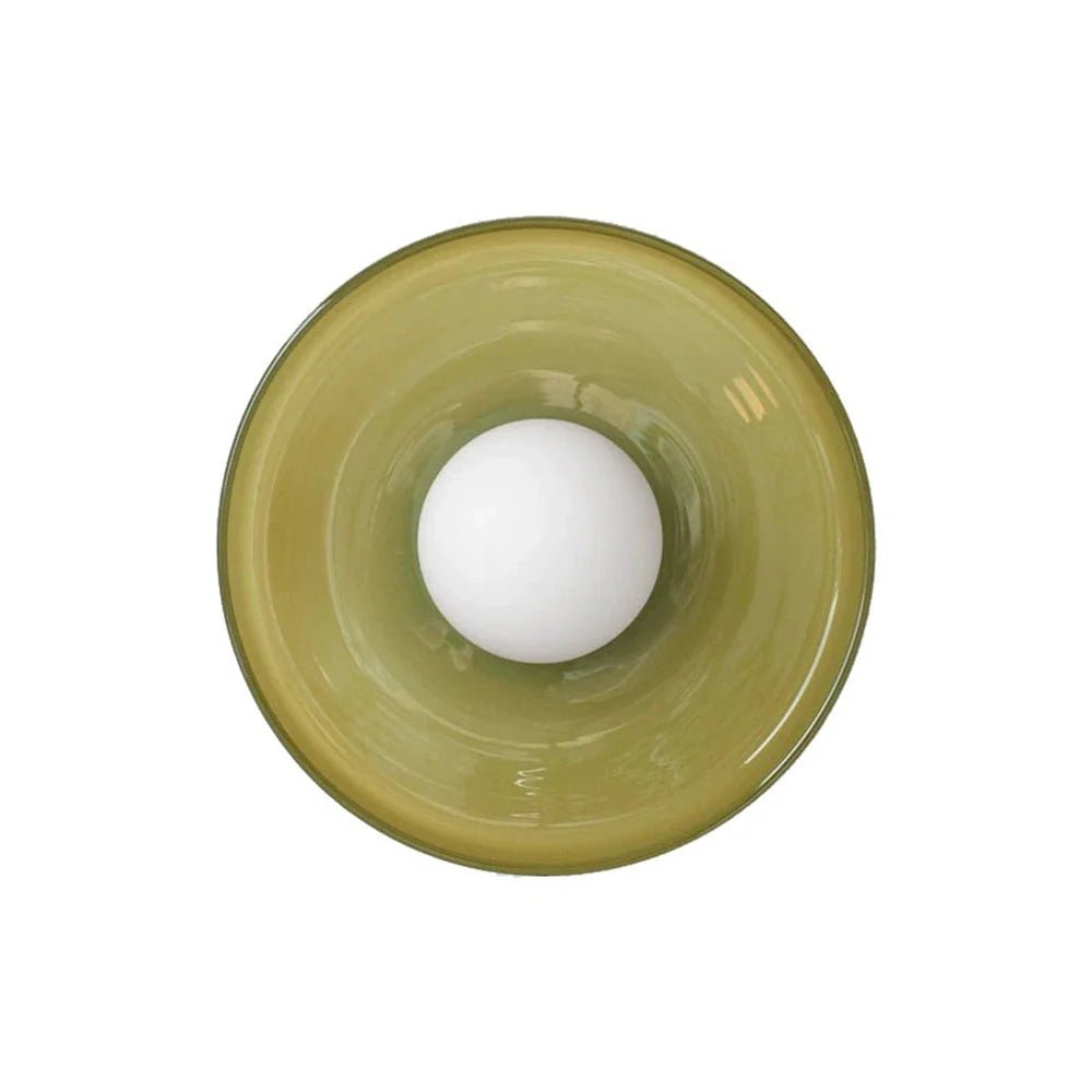 Lampa sufitowa okrągła - Oliwkowy