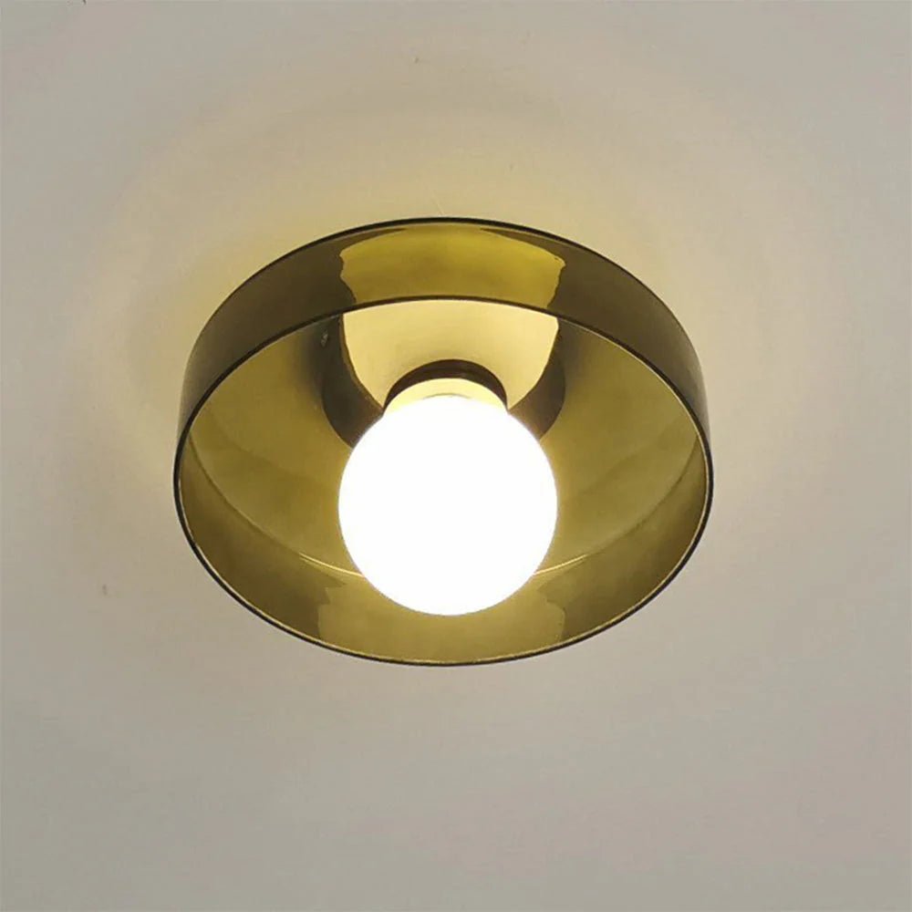 Lampa sufitowa okrągła - Oliwkowy