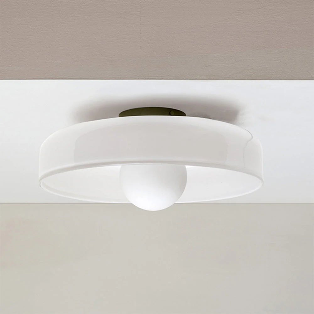 Lampa sufitowa okrągła - Oliwkowy