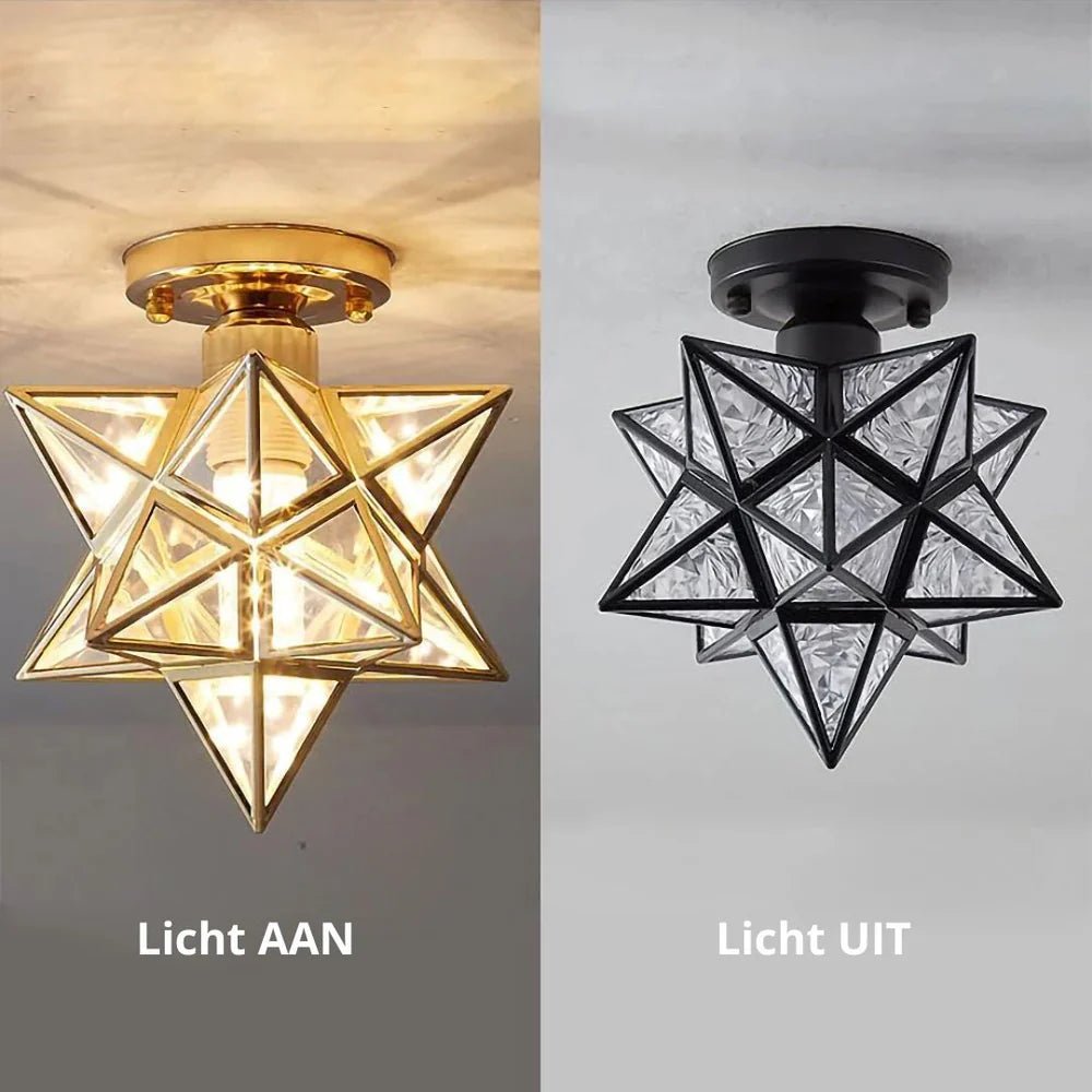 Lampa sufitowa z metalu i tworzywa sztucznego - Czarny
