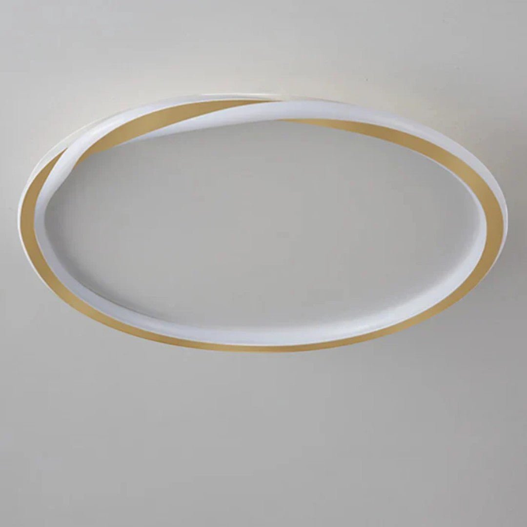 Lampa sufitowa z okrągłą konstrukcją i akrylową osłoną - Czarny