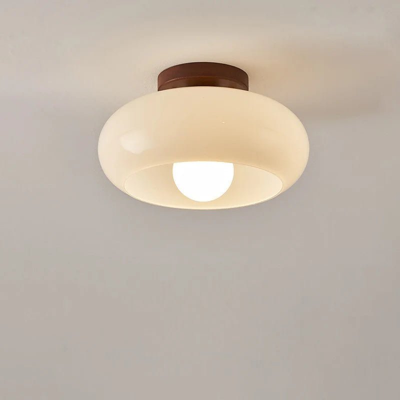 Lampa Sufitowa ze Szkła i Metalu - Ø 20 cm