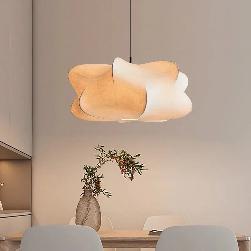 Lampa wisząca o organicznym kształcie - Światło białe