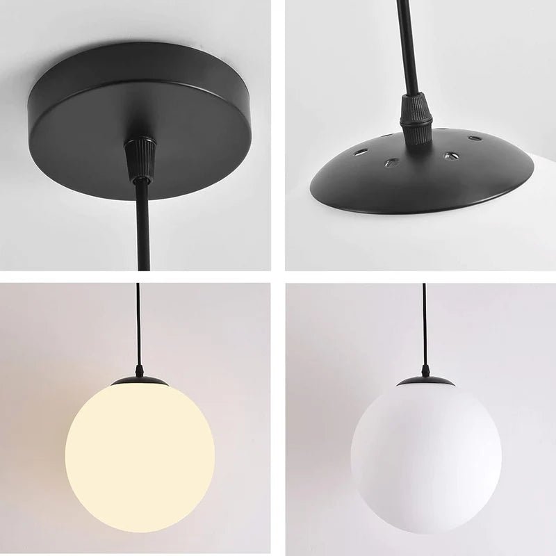 Lampa wisząca szklana - Srebrny