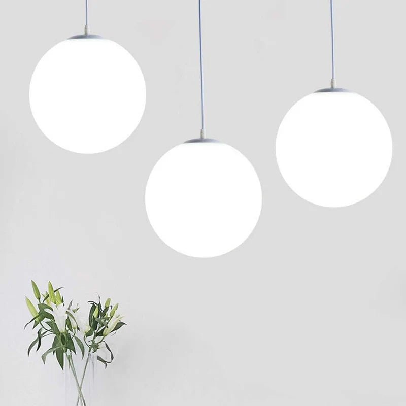 Lampa wisząca szklana - Srebrny