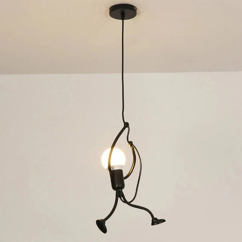 Lampa wisząca w kształcie postaci - Styl: 1 żarówka