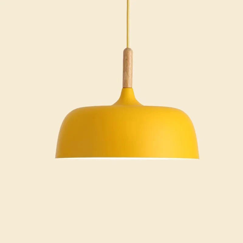 Lampa wisząca w stylu skandynawskim o nowoczesnym wyglądzie - Żółty