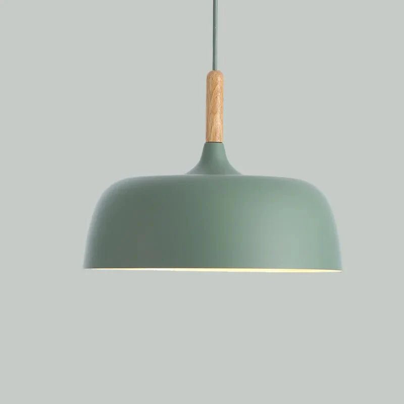 Lampa wisząca w stylu skandynawskim o nowoczesnym wyglądzie - Zielony