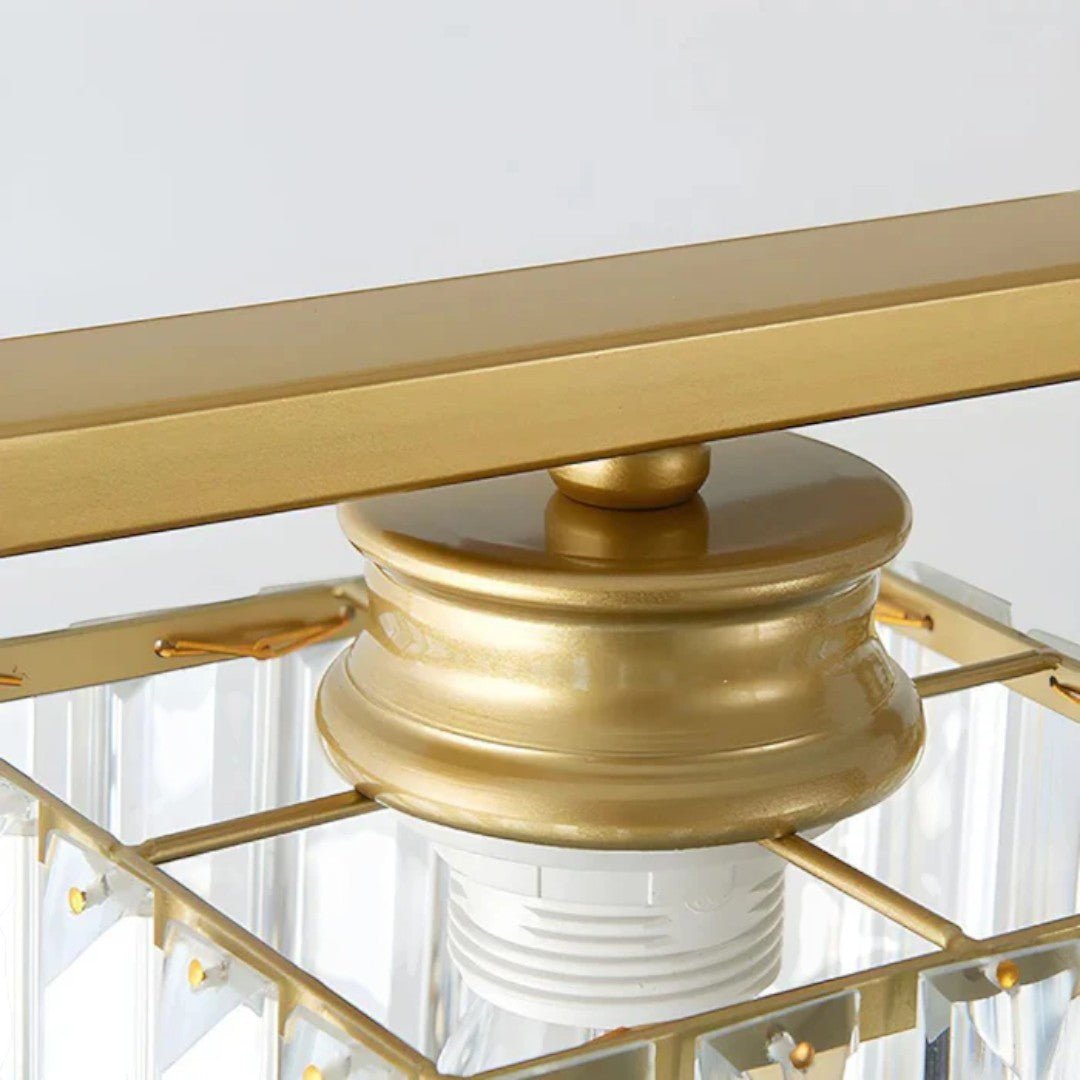 Lampa wisząca z metalową konstrukcją i długimi szklanymi kloszami - Okrągły