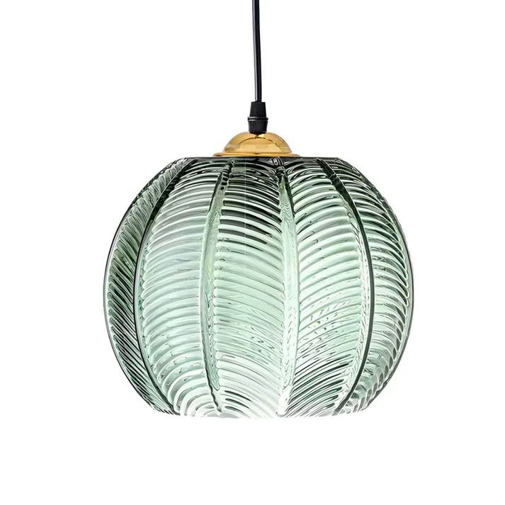 Lampa wisząca z metalu i szkła w stylu retro - ø 15 cm