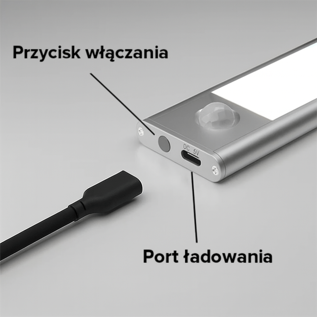 Magnetyczna lampa z czujnikiem ruchu - 30cm
