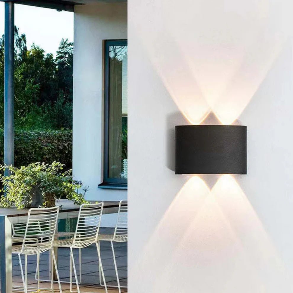Nowoczesna lampa ścienna LED do wnętrz i na zewnątrz – odporna na wodę i stylowa - 4W (11.9cm