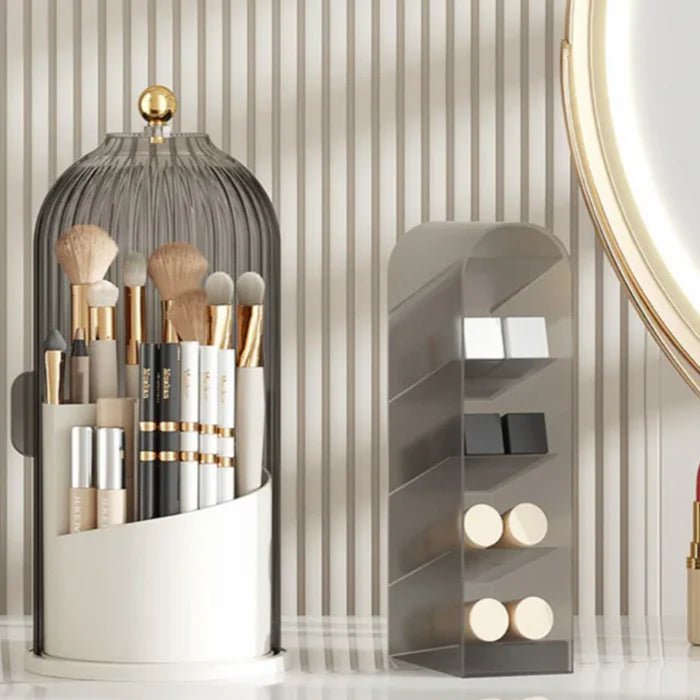 Obrotowy organizer na kosmetyki i akcesoria - Czarny