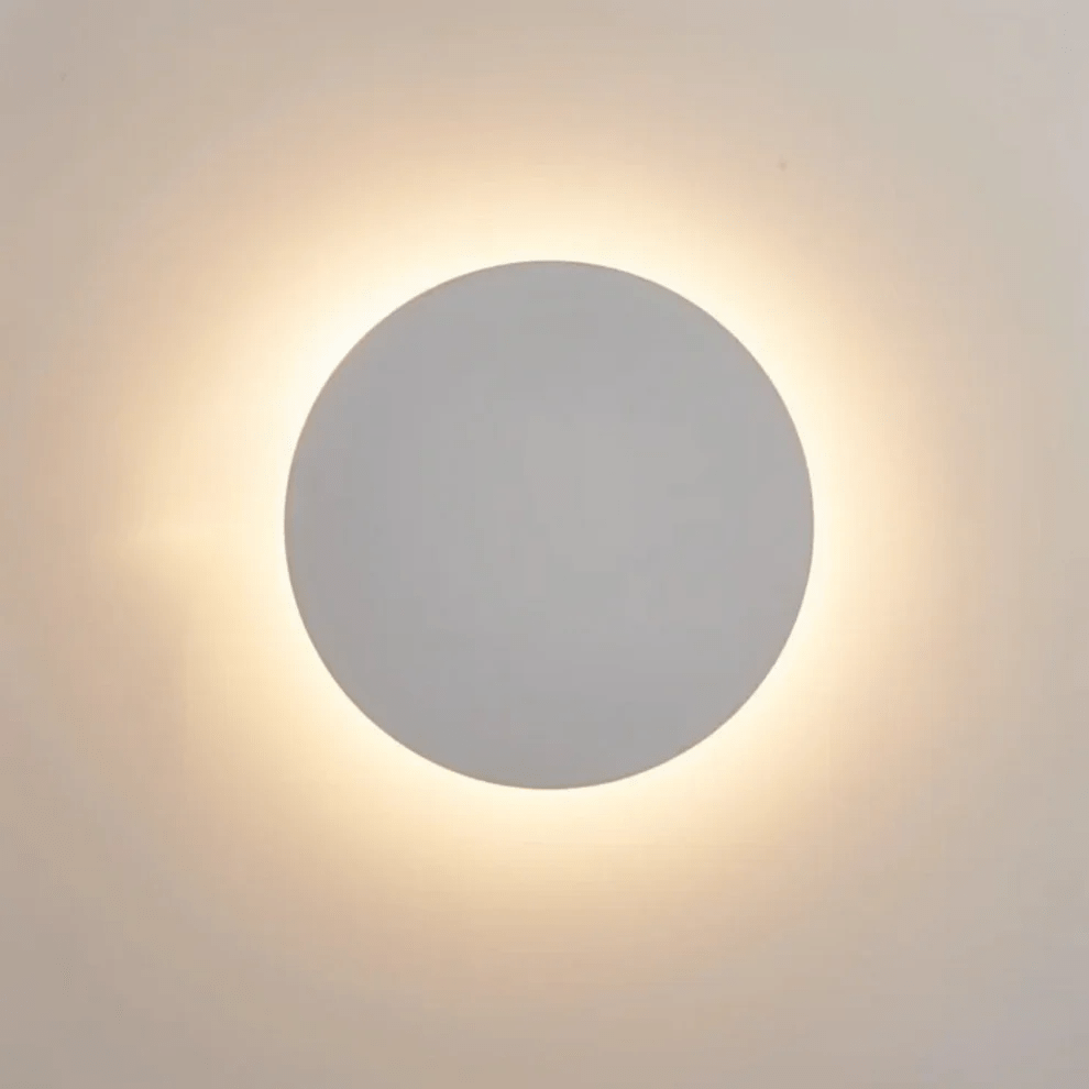 Okrągła Lampa Ścienna LED – Nowoczesne i Minimalistyczne Oświetlenie do Wnętrz - Czarny
