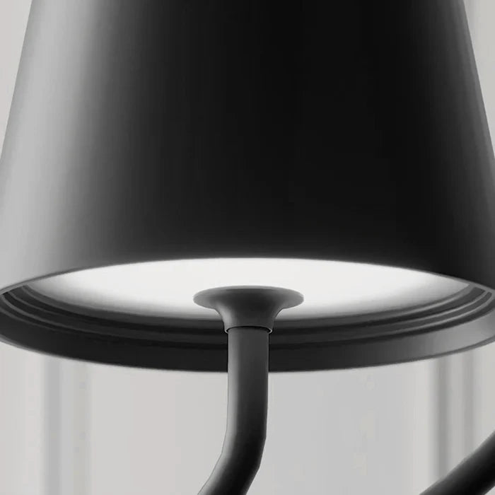 Okrągła Lampa Wisząca z Ramą w Kształcie Pierścienia - Biały