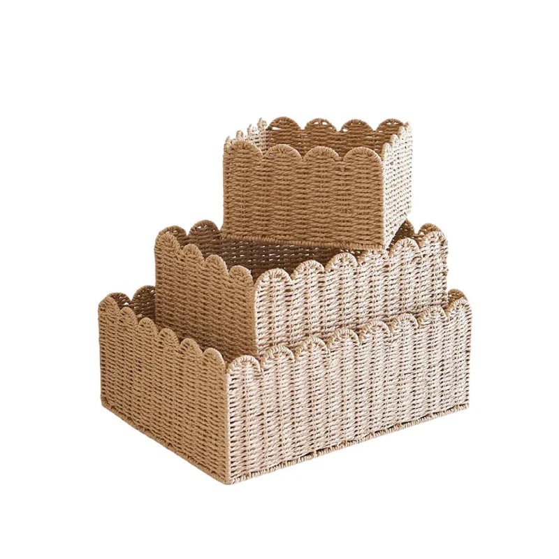 Pleciony kosz do przechowywania - L ( 44 x 35 x 17cm)