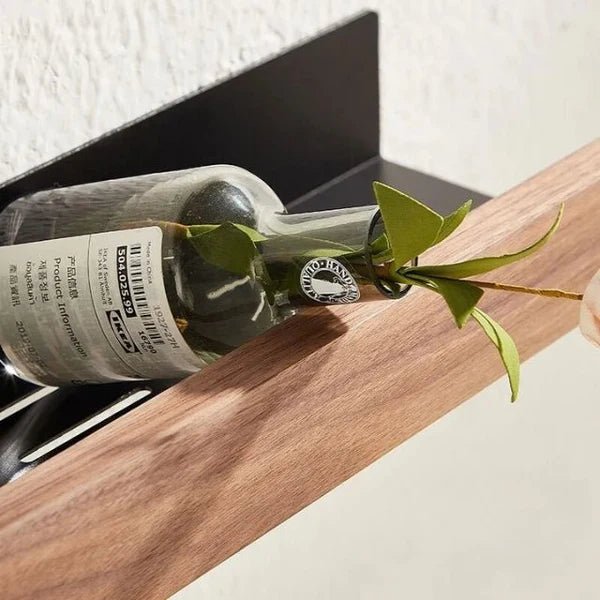 Półka ścienna z drewnianym wykończeniem - Jasnobrązowy