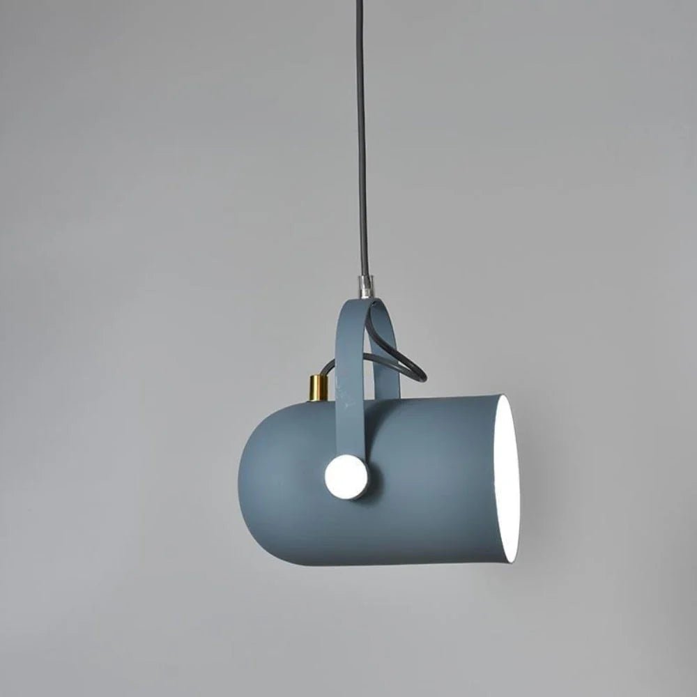 Regulowana Lampa Wisząca w Stylu Skandynawskim - Niebieski