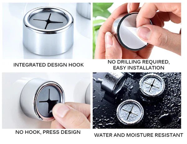 Samoprzylepne uchwyty na ręczniki (zestaw 3 szt.) -