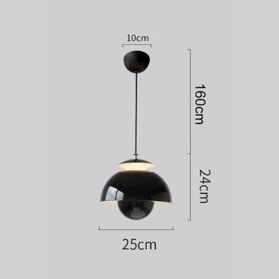 Skandynawska lampa wisząca LED w stylu kwiatowym -