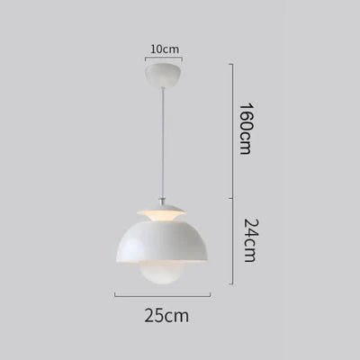 Skandynawska lampa wisząca LED w stylu kwiatowym -
