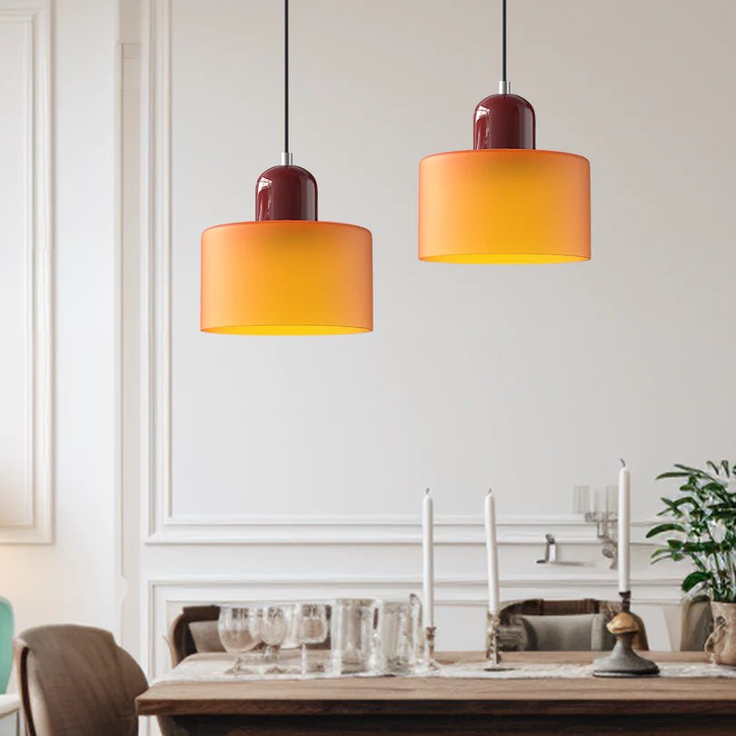 Szklana Lampa Wisząca - Jasnozielony