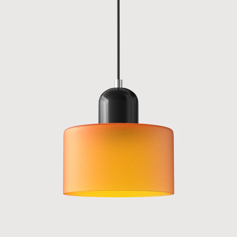 Szklana Lampa Wisząca - Pomarańczowy