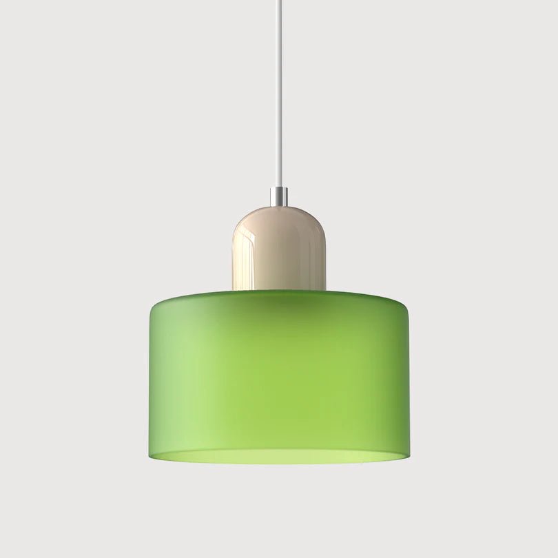 Szklana Lampa Wisząca - Jasnozielony