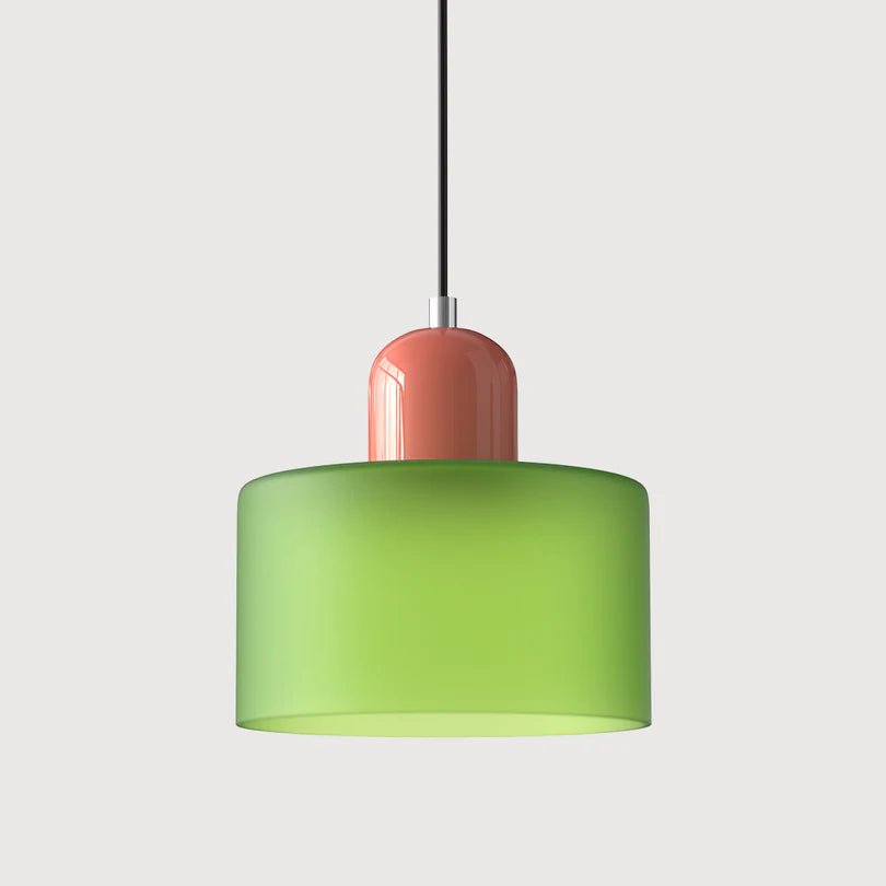 Szklana Lampa Wisząca - Jasnozielony