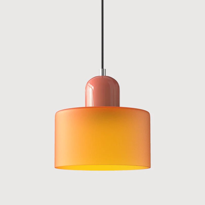 Szklana Lampa Wisząca - Pomarańczowy