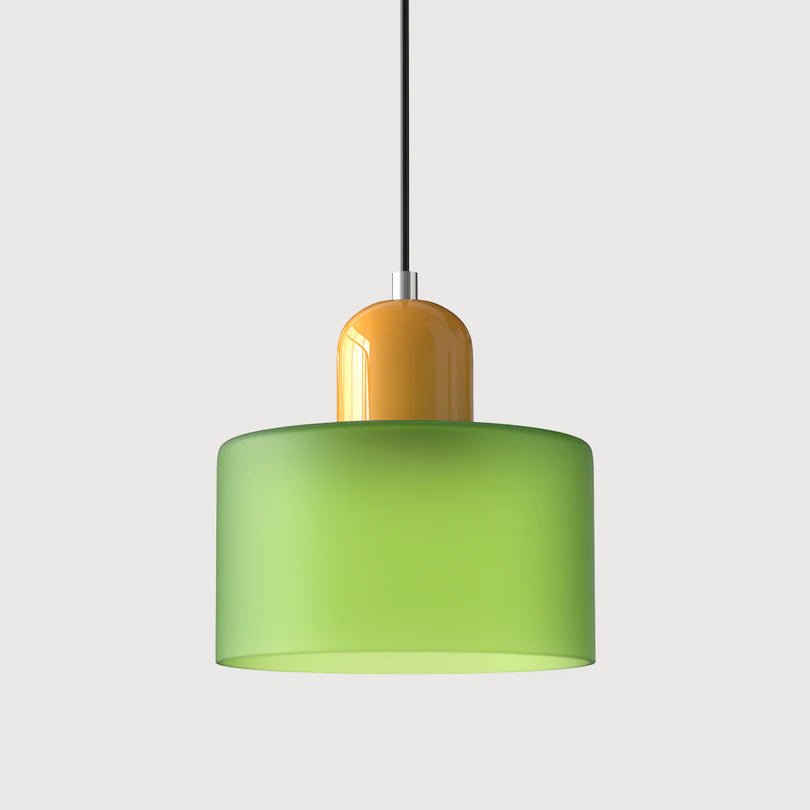 Szklana Lampa Wisząca - Zielony