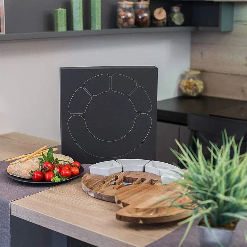 Zestaw do serów z miskami i nożami -