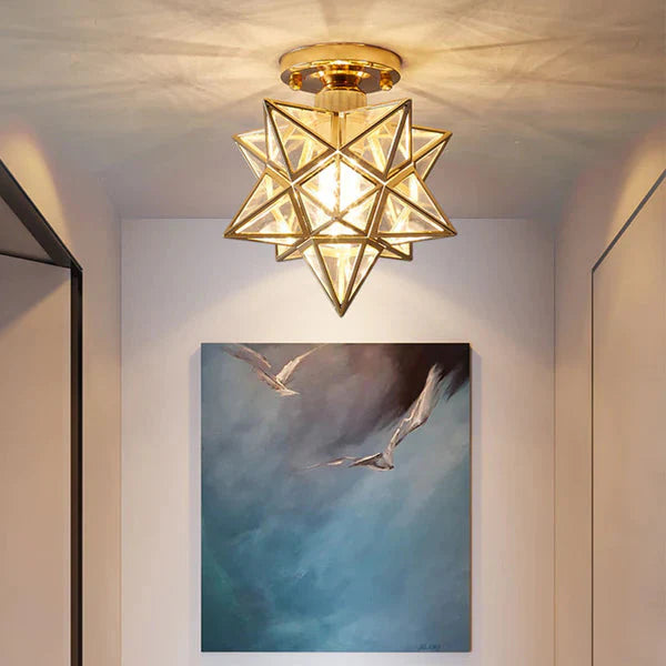 Lampa sufitowa z metalu i tworzywa sztucznego