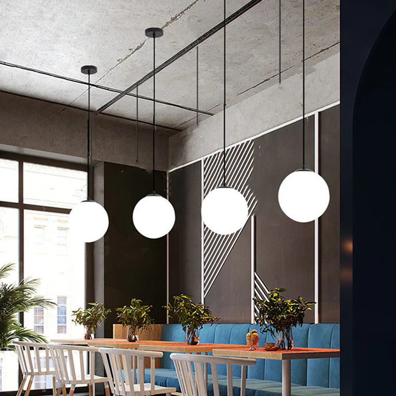 Lampa wisząca szklana